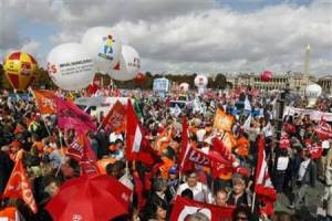 French protests in Tunisia