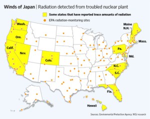 Radiation hit US states