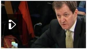 Alstair Campbell giving evidence