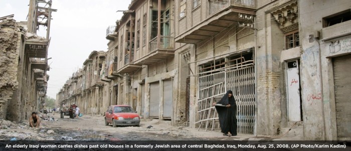 Aftermath of Iraq war in Baghdad
