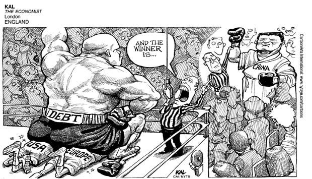 China to the rescue of EU, US debt crises