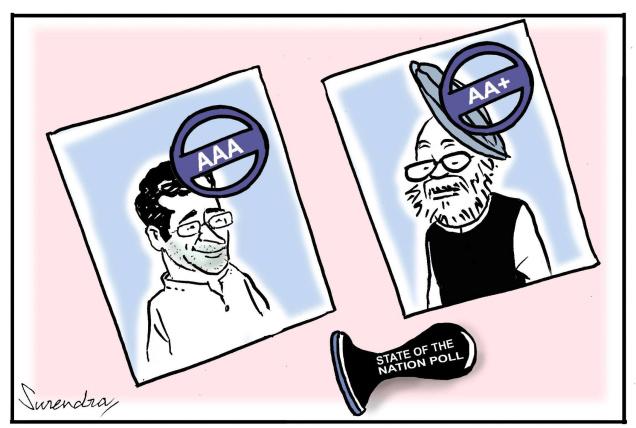 Rahul rating up, Manmohan's down