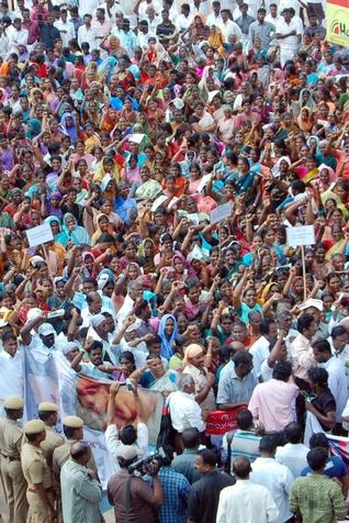 కుదంకుళం అణు విద్యుత్ ప్లాంటు వ్యతిరేక ప్రదర్శన