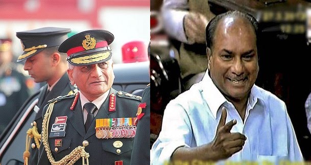 Gen VK Singh Antony