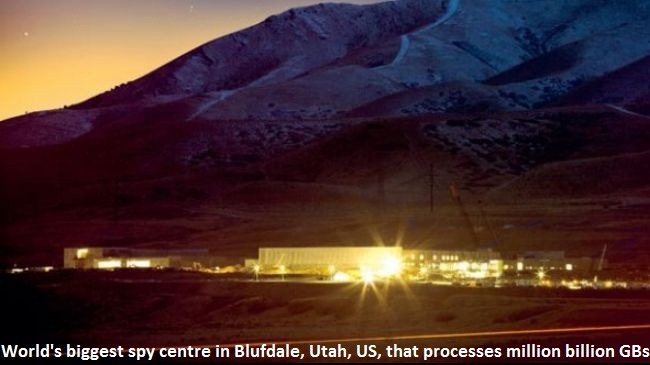 Biggest spy center in Bluffdale, Utah in USA