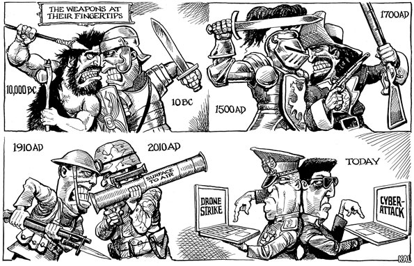 Weapons at their finger tips