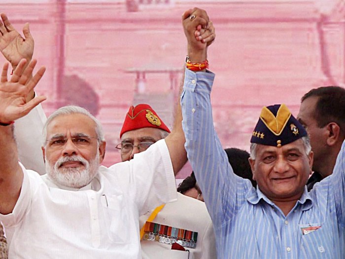 Modi, V K Singh