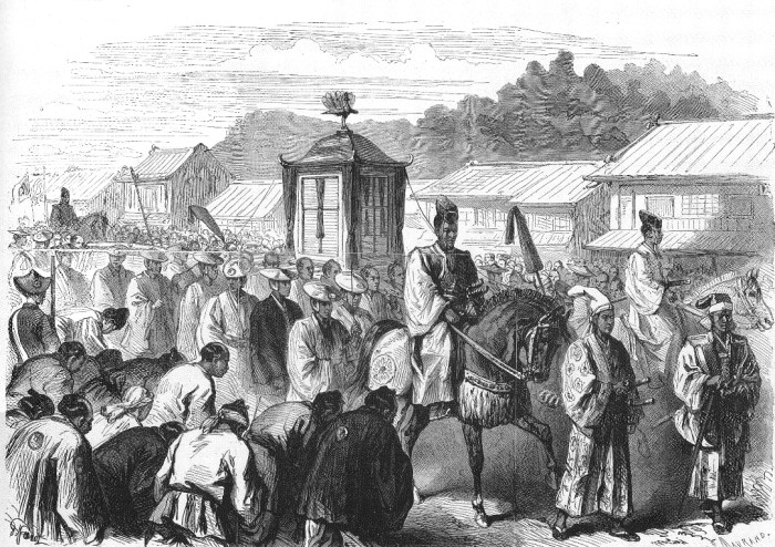 Emperor Meiji moving from Kyoto to Tokyo end of 1868
