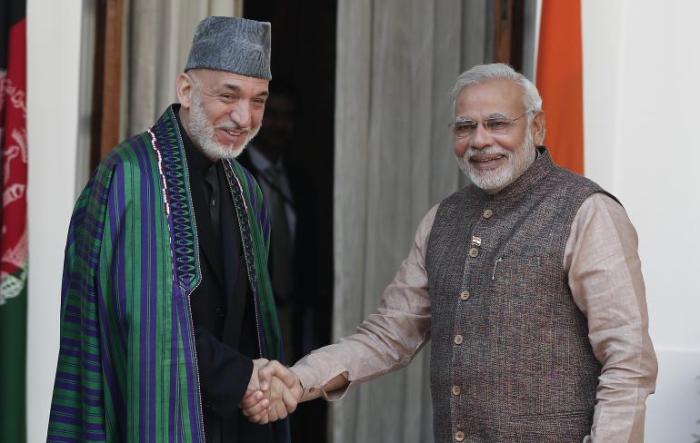 Modi with Karzai