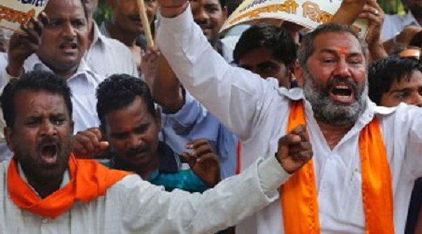 Shiv Sena protest in Pune