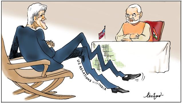 Kerry meets Modi