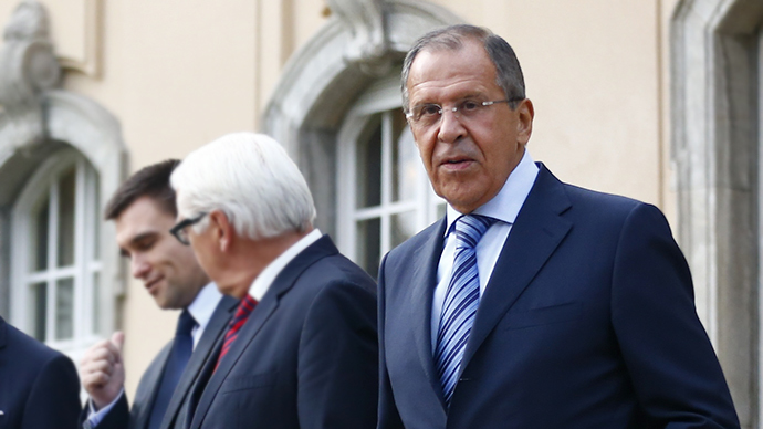 Lavrov in Berlin along with FMs of Ukraine and Germany'