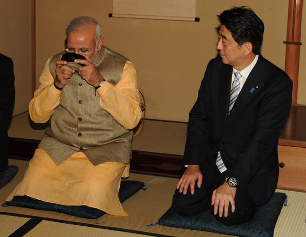 Modi with Abe