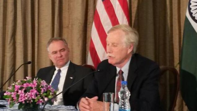Senator Tim Kaine and Senator Angus King