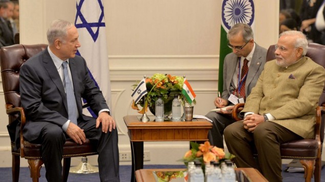 Benjamin Netanyahu meets Narendra Modi at UNGA, New York