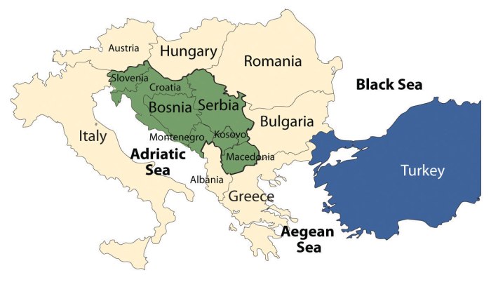 Balkan peninsula before 1991